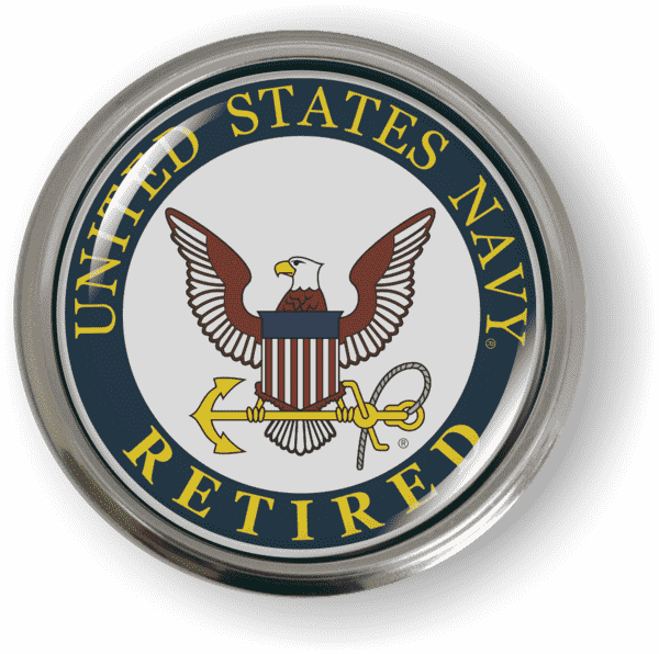 U.S. Navy Retired Eagle and Anchor Emblem